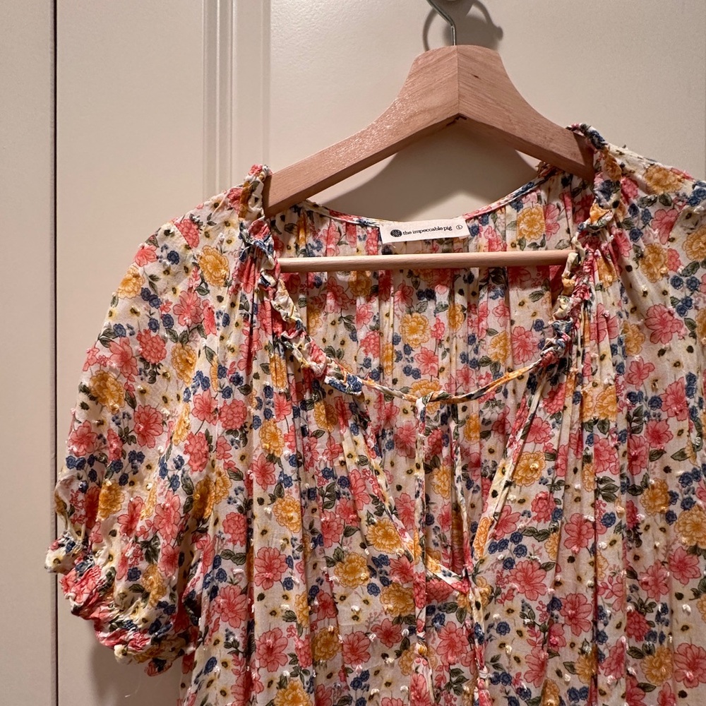 Impeccable Pig floral mini dress